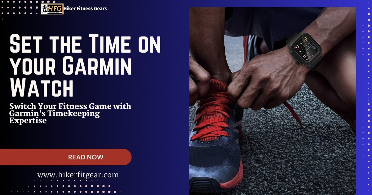 image showing how to set the time on your garmin watch
