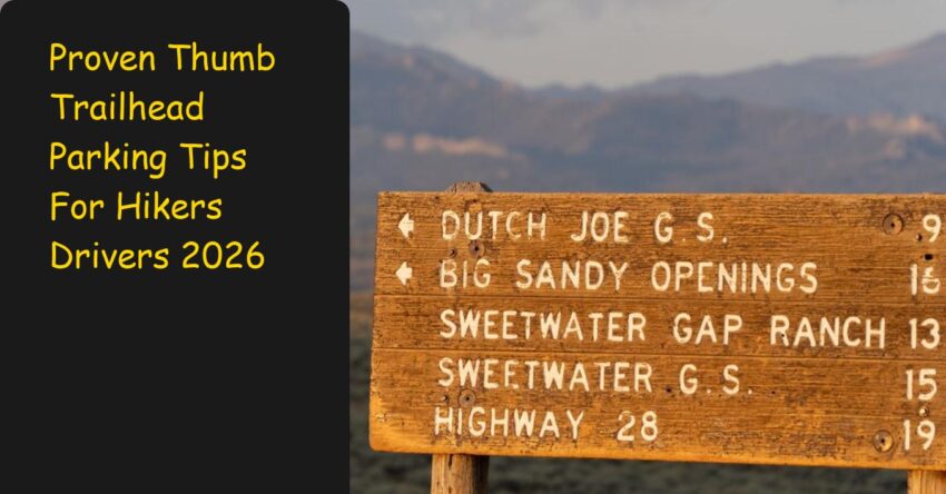 Proven Thumb Trailhead Parking Tips For Hikers Drivers 2026
